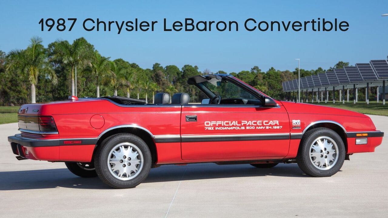 1987 Chrysler LeBaron Indy Pace Car Convertible