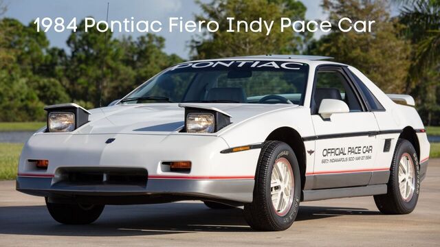 1984 Pontiac Fiero Indy Pace Car