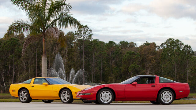 Pair of 22-Mile C4 Corvette ZR1s